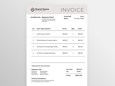 Invoice Design