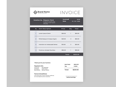 Invoice Design