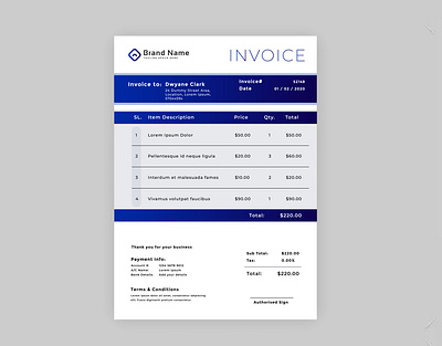 Invoice Design