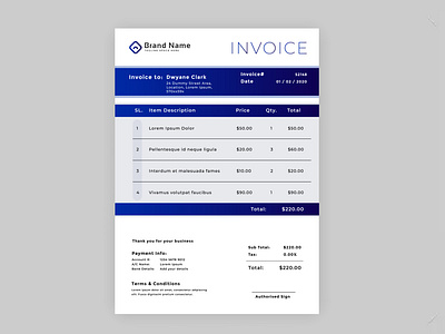 Invoice Design