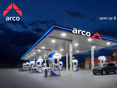 Arco Gas Station Logo Redesign By Split Hare Creative On Dribbble