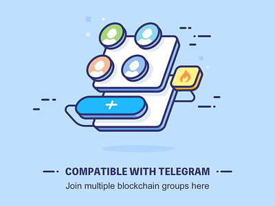 Compatible with Telegram illustration，shetch，design，group telegram，