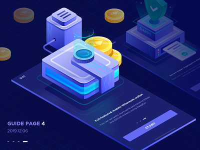 Guide Page Illustrations 2 2.5d guide page illustration isomatric sketch ui ux