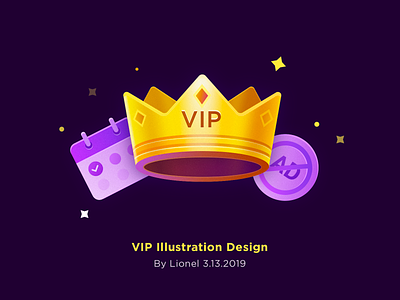 VIP Illustration Design design icon illustration sketch ui vip