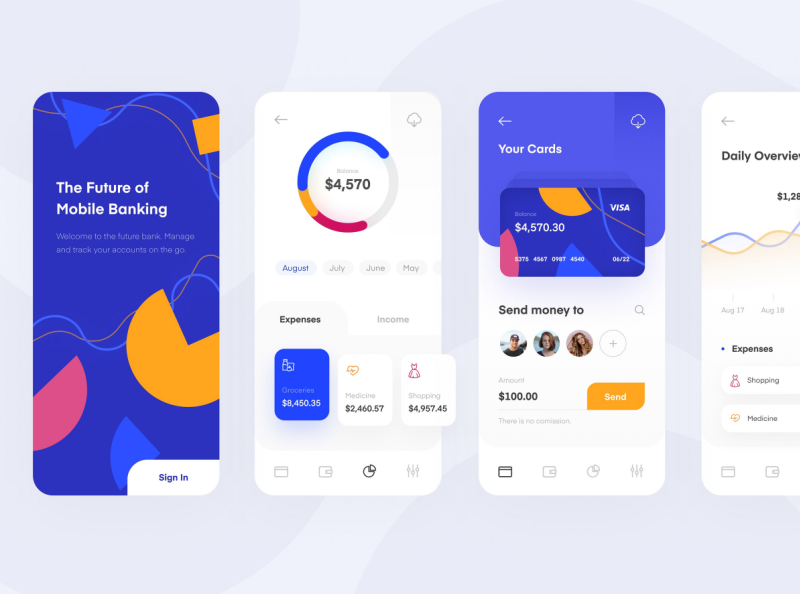 Mobile Banking App Ui Design By Predrag Veskov On Dribbble