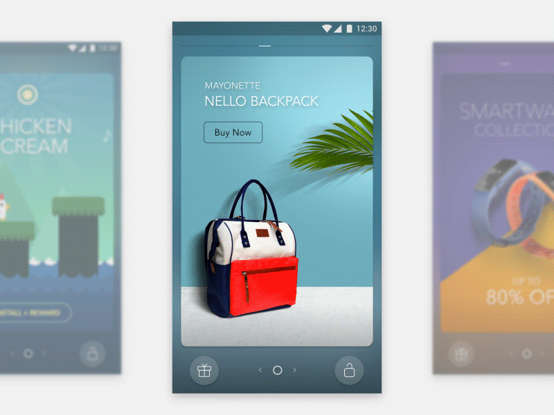 Lockscreen Animation for Rewards App android animation app lockscreen mobile ui ux