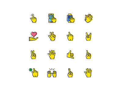 Free Gestures Icons from Designerbundle free gestures icons