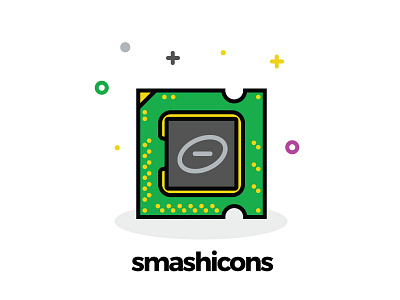 Microchip Icon 'Retro' Style │Smashicons icon microchip retro smashicons