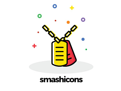 Badges and Army Icons (Cartoony Style) │Smashicons.com