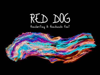 Red Dog Handwriting Font │designerbundle.com