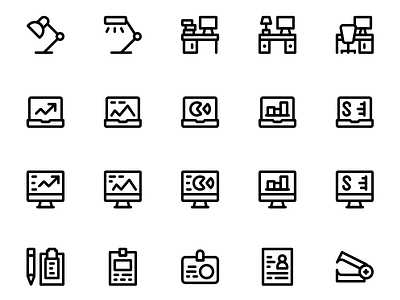 Simple Office Icons │Smashicons.com app icons icons for web mac icons office office icons simple icons vector icons web icons