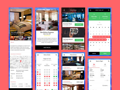 Travello Travel App UI Kit │designerbundle.com appdesign apple design design bundle design template ios ios app design mobile design travel app ui ui ui kit user interface ux