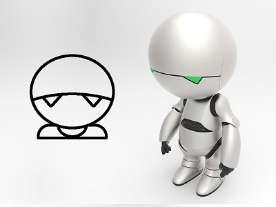 Marvin - Robot Icon collection android icon marvin robot vector