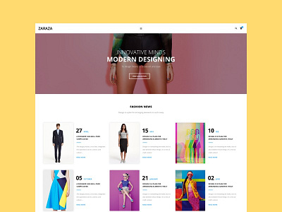 Zazara Web Theme Template │designerbundle.com