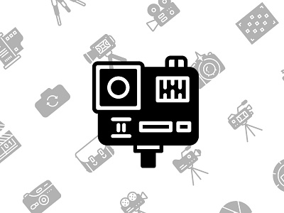 Photography & Video (Solid / Glyph Style) │Smashicons.com glyph icon icon set icons outline photography solid ui user experience user interface ux video