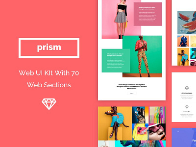Prism Web Theme Template │designerbundle.com apple design design bundle design template ios ios app design mobile design ui ui kit user interface ux web template web theme