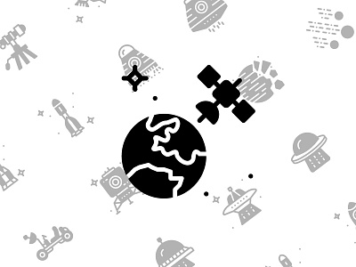 Space Icons (Solid / Glyph Style) │Smashicons.com