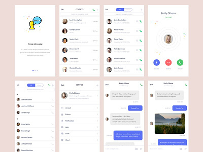 Chatify Messenger App UI Kit │designerbundle.com