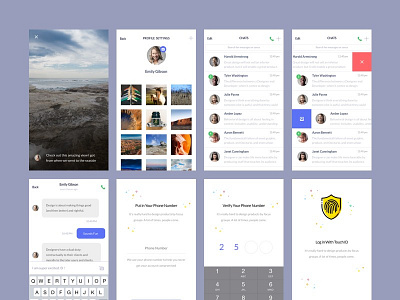 Chatify Messenger App UI Kit │designerbundle.com