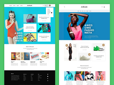 Fashionista Web UI Kit │designerbundle.com