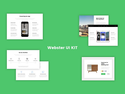 Webster Material Design UI Kit │designerbundle.com