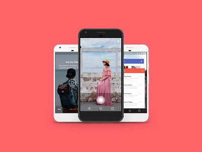 Silicone Material Design Mobile UI Kit │designerbundle.com