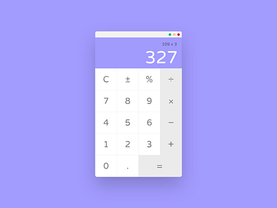 Daily UI #004 – Calculator calculator daily ui dailyui dailyui 004