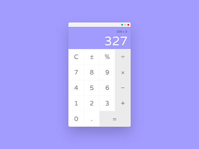 Daily UI #004 – Calculator