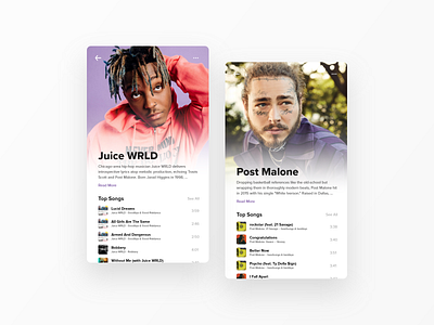 Daily UI #006 – User Profile daily ui dailyui dailyui 006 music music artist user profile