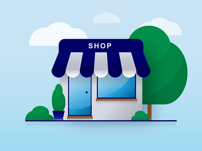 Shop - Quick Illustration illustration shop vector