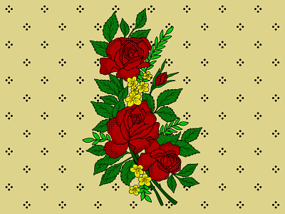 PAT7 01 flower plant red rose roses vector