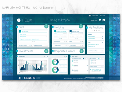 CIB Dashboard for Corporate Clients corporate banking dashboard data datavisualisation fintech interaction design ui ux