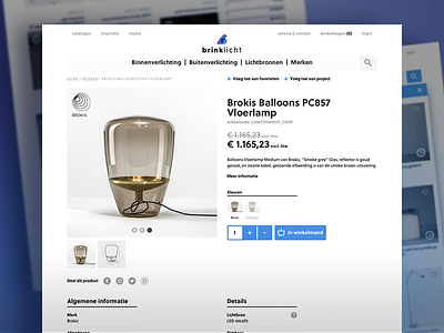 Brinklicht Webshop Design