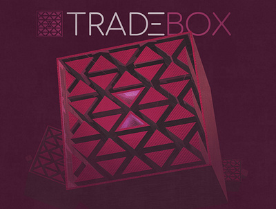 tradebox flyer3 cryptocurrency design icon illustraion logo