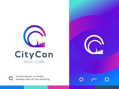 CityCon Modern Logo design