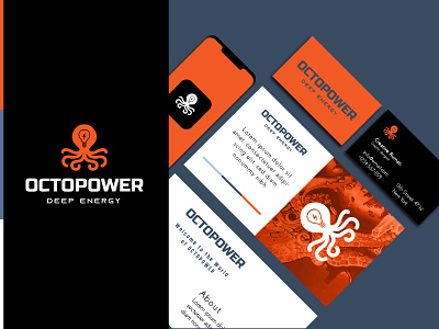 OCTOPOWER Electronics Logo Design abstract logo app icon design brand identity branding branding design creative logo flat logo modern logo