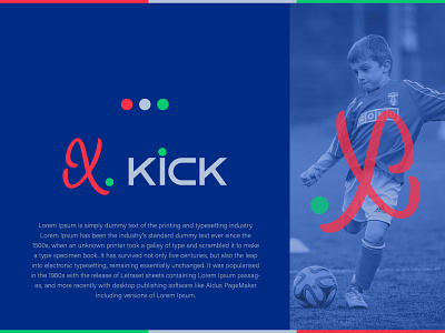 KICK Sports Logo Design