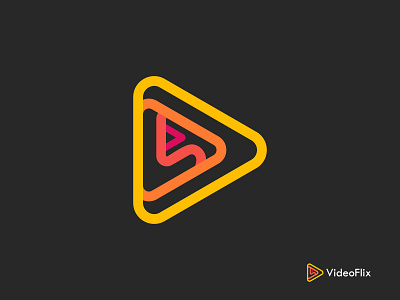 VideoFlix Logo and App Icon For Online Video Streaming App