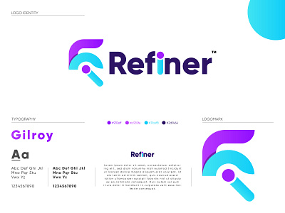 Refiner Modern Logo Design and Branding abstract abstract logo brand design brand identity brand mark brand style guide branding creative logo f letter logo lettermark lettermarklogo logo logodesign logodesigner logomark modern modern logo r letter logo refiner logo