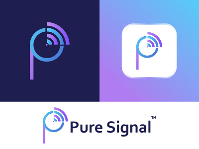 Modern Network Technology Logo Pure Signal