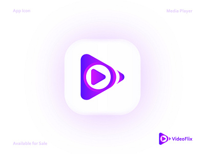 Media Player App Icon For VideoFlix