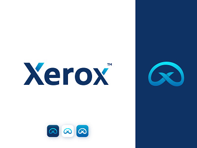 Modern Technology Logo Design Xerox