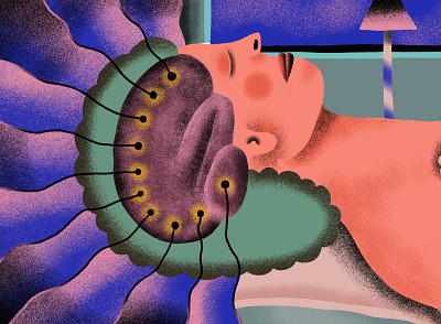 Spectrum Sleep branding design editorial editorial illustration illustration illustrator procreate