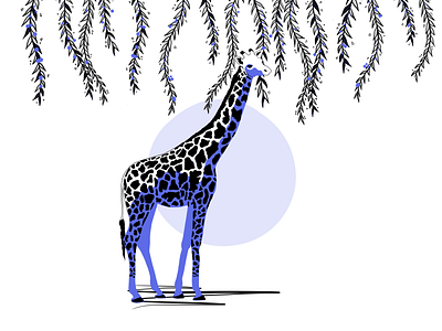 Giraffe giraffe illustration savannah visual