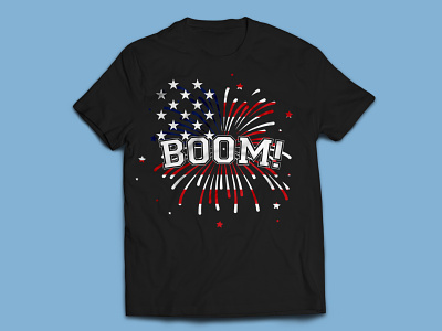 Boom Tshirt boom boom box boomer illustration map t shirt t shirt design t shirt design t shirt designer typography typography art usa usa flag usa map