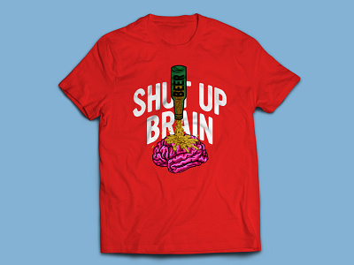 Beer Mind T-shirt beer branding beer can beer label bottle brain brains mind mindful t shirt art t shirt design t shirt design t shirt designer t shirt illustration t shirts