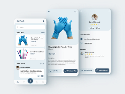 Dental marketplace - App Design adobe adobe xd app app design case study figma interaction design mobile app mobile ui product design ui uidesign uiux user experience userinterface ux uxdesign