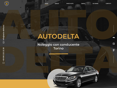 UI Design for Autodelta - vehicle for hire company ui ui design webdesign website website concept website design