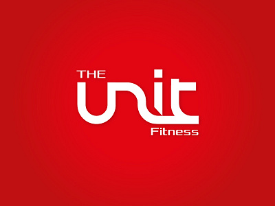 The Unit, Logo bold bright fitness gym logo
