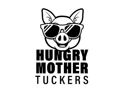 Hungry Mother Tuckers Logo brand logo pig snacks tuck shop
